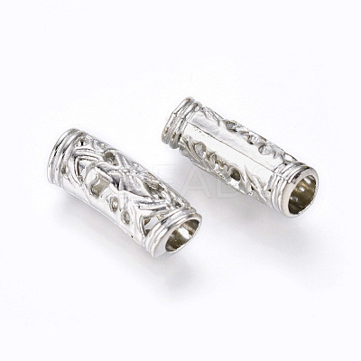 Alloy Tube Beads PALLOY-F133-17P-1