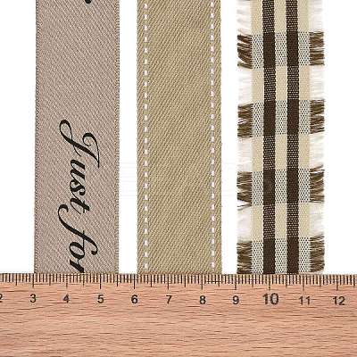 9 Yards 3 Styles Polyester Ribbon SRIB-A014-H01-1