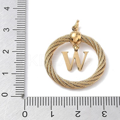 304 Stainless Steel Pendants STAS-D154-01W-G-1