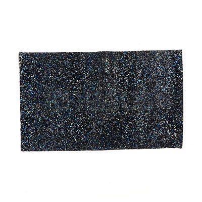 Glitter Resin Hotfix Rhinestone(Adhesive On The Back) DIY-WH0166-23D-1