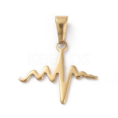 304 Stainless Steel Pendants X-STAS-I127-033G-1