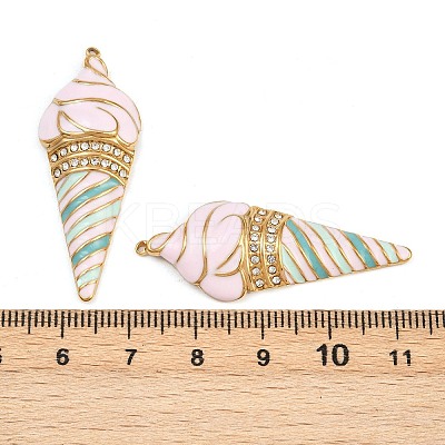 304 Stainless Steel Enamel Pendants STAS-I352-11G-01-1