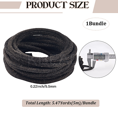 5M DIY Frosted Cowhide Leather Cord OCOR-GF0004-97D-01-1