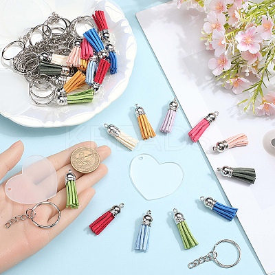 Acrylic Disc Big Pendants DIY-SP0001-33A-1