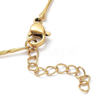 Ion Plating(IP) 304 Stainless Steel Bar Link Chain Bracelets BJEW-K226-07G-1