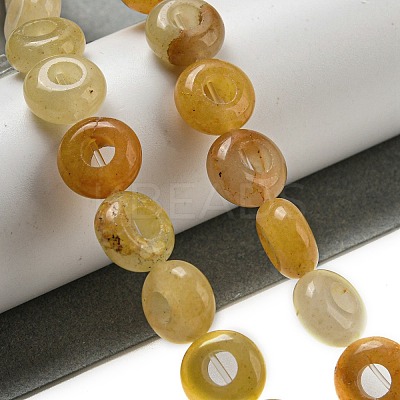 Natural Topaz Jade Beads Strands G-P536-A13-01-1