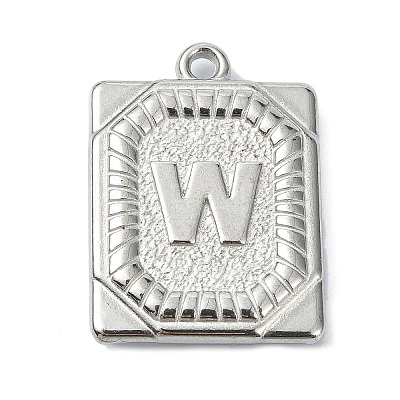 Anti-Tarnish 304 Stainless Steel Pendants STAS-U033-01P-W-1