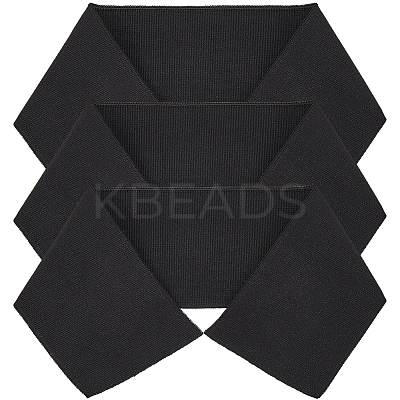 3Pcs 95% Cotton & 5% Elastic Fiber Ribbing Fabric for Cuffs FIND-GF0005-95-1