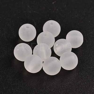 Transparent Acrylic Ball Beads X-FACR-R021-8mm-16-1