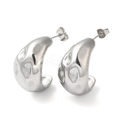 Non-Tarnish 304 Stainless Steel Teardrop Stud Earrings EJEW-K244-39P-1