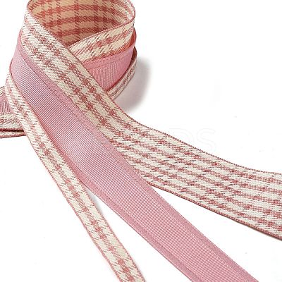 9 Yards 3 Styles Tartan Print Polyester Ribbon SRIB-C002-01H-1