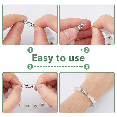 20Pcs Stainless Steel Lobster Claw Clasps STAS-DC0015-61-1