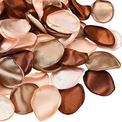 Polyester Artificial Rose Flower Petals AJEW-WH20067-107G-1
