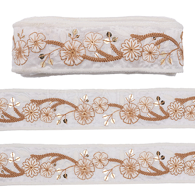 5 Yards Embroidery Polyester Ribbon DIY-CY0001-82C-1