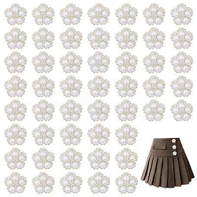 50Pcs Alloy & Resin & Rhinestone Shank Buttons DIY-CA0006-95-1