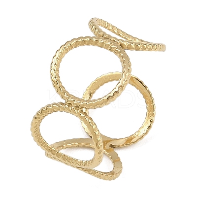304 Stainless Steel Cuff Rings RJEW-D332-08G-1