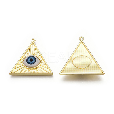 Rack Plating Alloy Enamel Pendants LS-PALLOY-T077-206-1