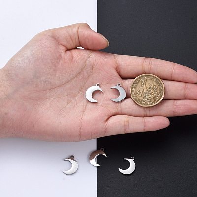 Tarnish Resistant 304 Stainless Steel Pendants STAS-I140-05-1