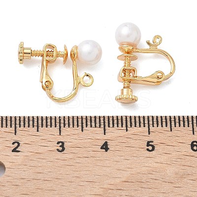 SHEGRACE Brass Screw Clip-on Earring Findings XGR0064G-52G-1