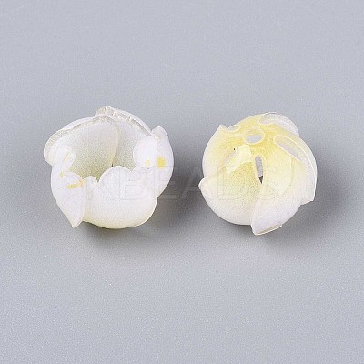 Flower Acrylic Bead Caps SACR-T017-49A-1