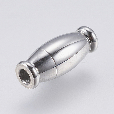 Tarnish Resistant 304 Stainless Steel Magnetic Clasps with Glue-in Ends LS-STAS-F139-080P-1