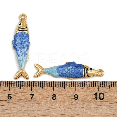 304 Stainless Steel Enamel Pendants STAS-P410-40D-04-1