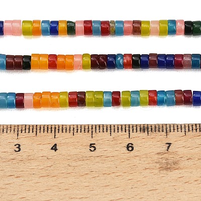 Dyed Natural White Jade Beads Strands GG-CBA47A4-B01-2X4MM-1