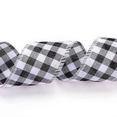 Polyester Imitation Linen Ribbon OCOR-G007-02A-1