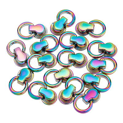 16Pcs Alloy Button Studs Rivets PURS-WR0001-16-1