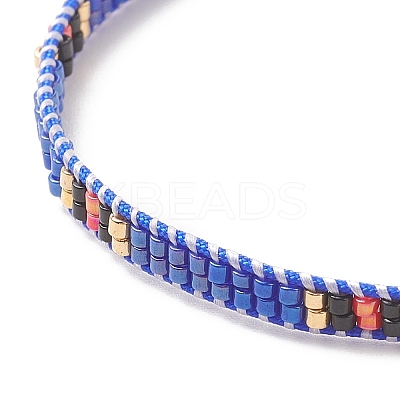 Handmade Japanese Seed Baided Beaded Bracelet for Women BJEW-MZ00019-02-1