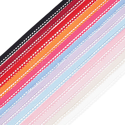24M 12 Colors Flat Picot Elastic Cord OCOR-ME0001-41-1