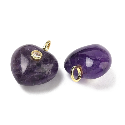 Natural Amethyst Pendants G-B180-03G-07-1