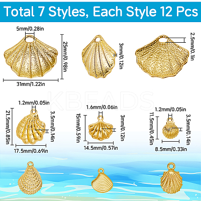7 Styles Alloy Charms FIND-SC0012-83-1