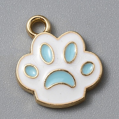 Alloy Enamel Pendants ENAM-WH0065-26KCG-02-1