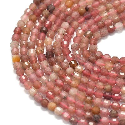 Natural Strawberry Quartz Beads Strands G-A260-A42-01-1