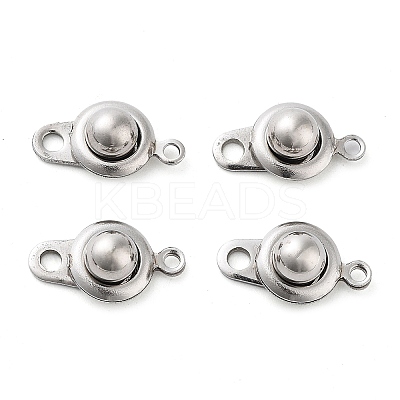 Non-Tarnish 201 Stainless Steel Snap Clasps STAS-K212-01P-01-1