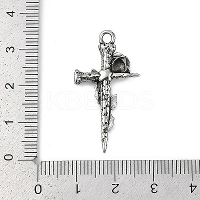 316 Surgical Stainless Steel Pendants STAS-G349-36AS-1