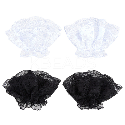 2 Pairs 2 Colors Cute Orangaz Oversleeves AJEW-GF0005-15-1
