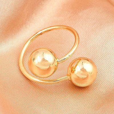 Brass Cuff Rings for Women RJEW-Z113-18G-1