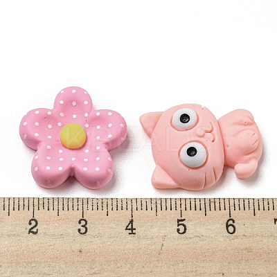 Opaque Resin Decoden Cabochons RESI-F052-A04-1