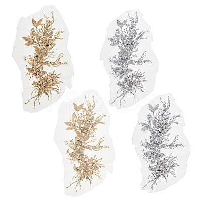 4Pcs 2 Colors Lace Embroidery Sewing Fiber DIY-FG0008-45B-1