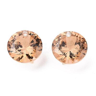 Cubic Zirconia Charms ZIRC-N033-C-06-1