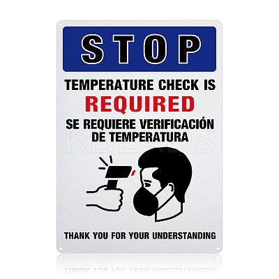 UV Protected & Waterproof Aluminum Warning Signs AJEW-GL0001-05C-09-1