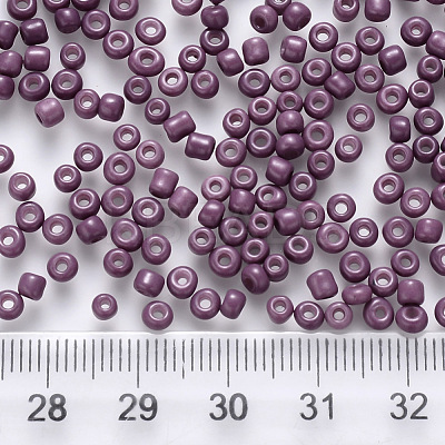 12/0 Baking Paint Glass Round Seed Beads SEED-S036-01A-18-1