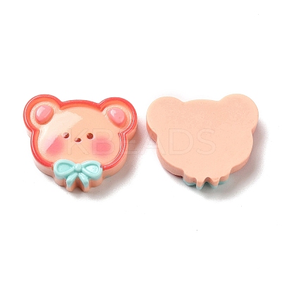 Cute Cartoon Animal Opaque Resin Cabochons RESI-C034-05A-1