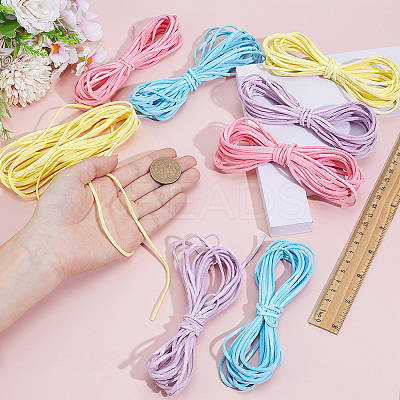 8 Bundles 4 Colors Flat Faux Suede Cord LW-CL0001-03B-1