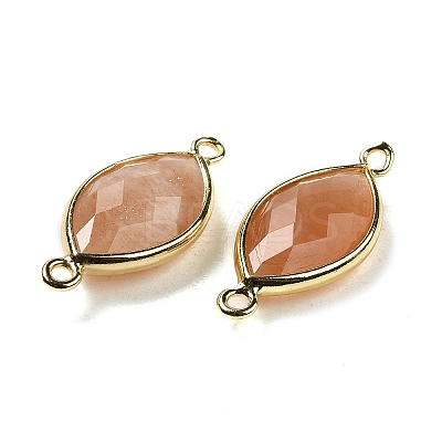 Natural Mixed Stone Faceted Connector Charms G-K347-03G-B-1