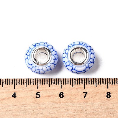 Opaque Resin European Beads RESI-C055-01G-1