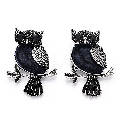 Synthetic Blue Goldstone Pendants G-H308-01AS-06-1