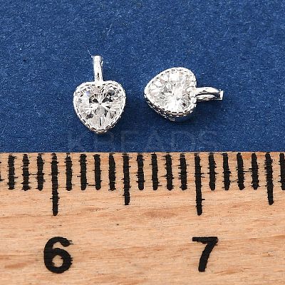 925 Sterling Silver Pave Clear Cubic Zirconia Charms STER-D306-04S-02-1